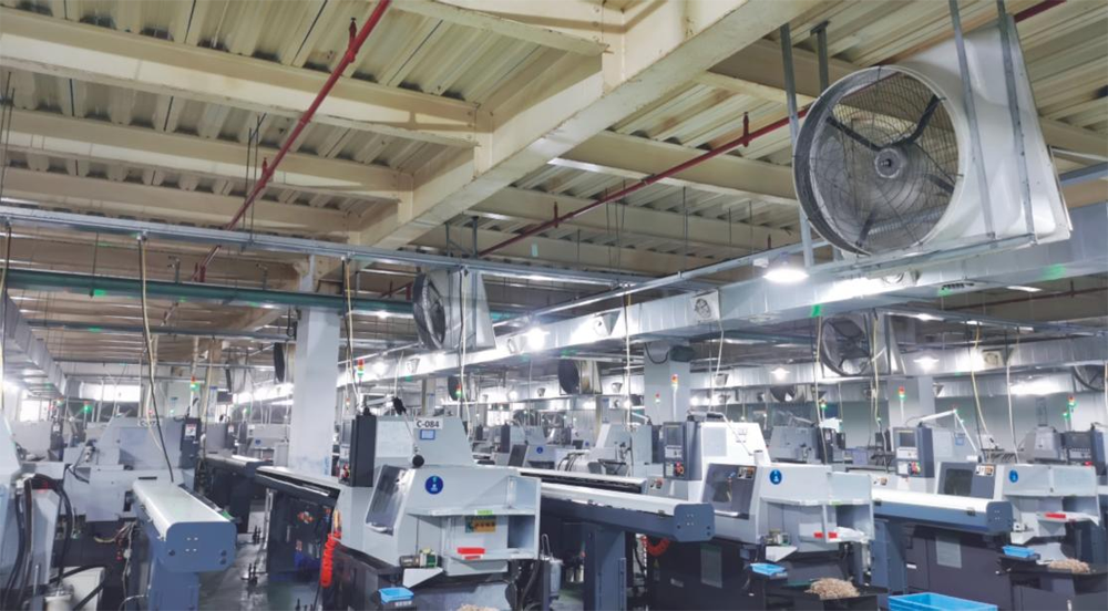 东莞某服装车间降温案例