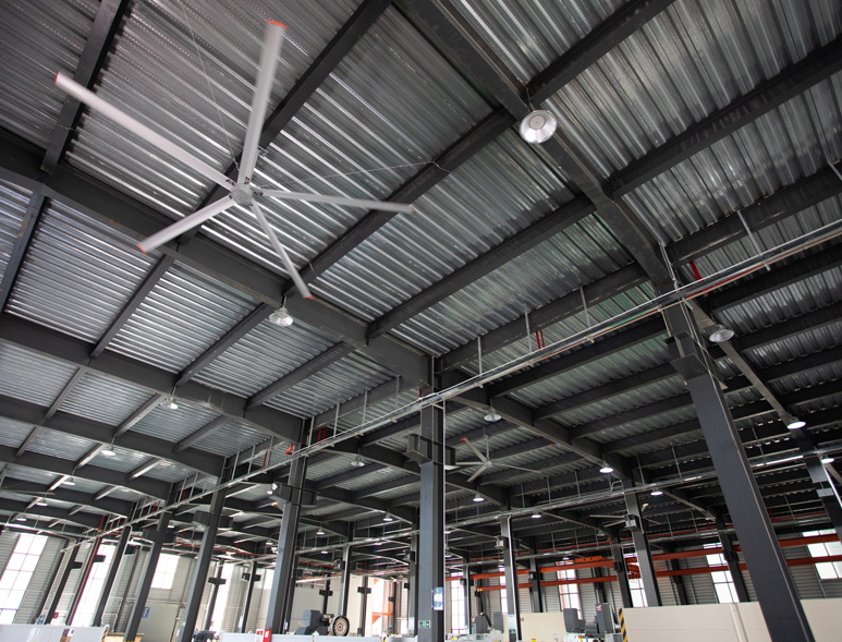 东莞某物流仓库大风扇安装案例